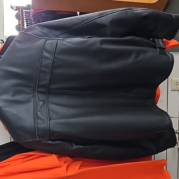 Mens Leather Motorcycle Riding Jacket - Picture 4 of 4